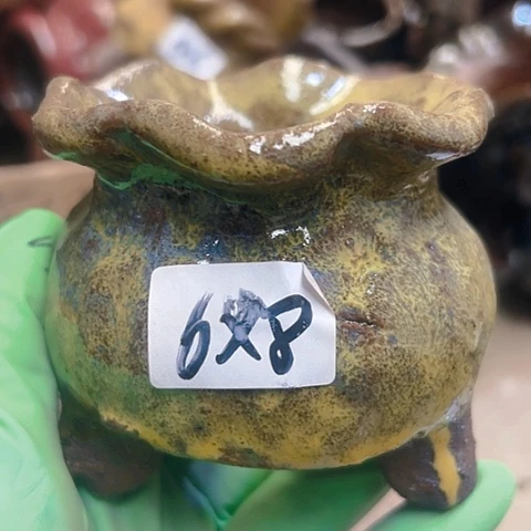 红陶粗陶花盆手工