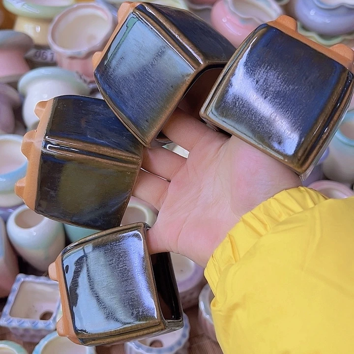 红陶陶瓷花盆单场满12包邮