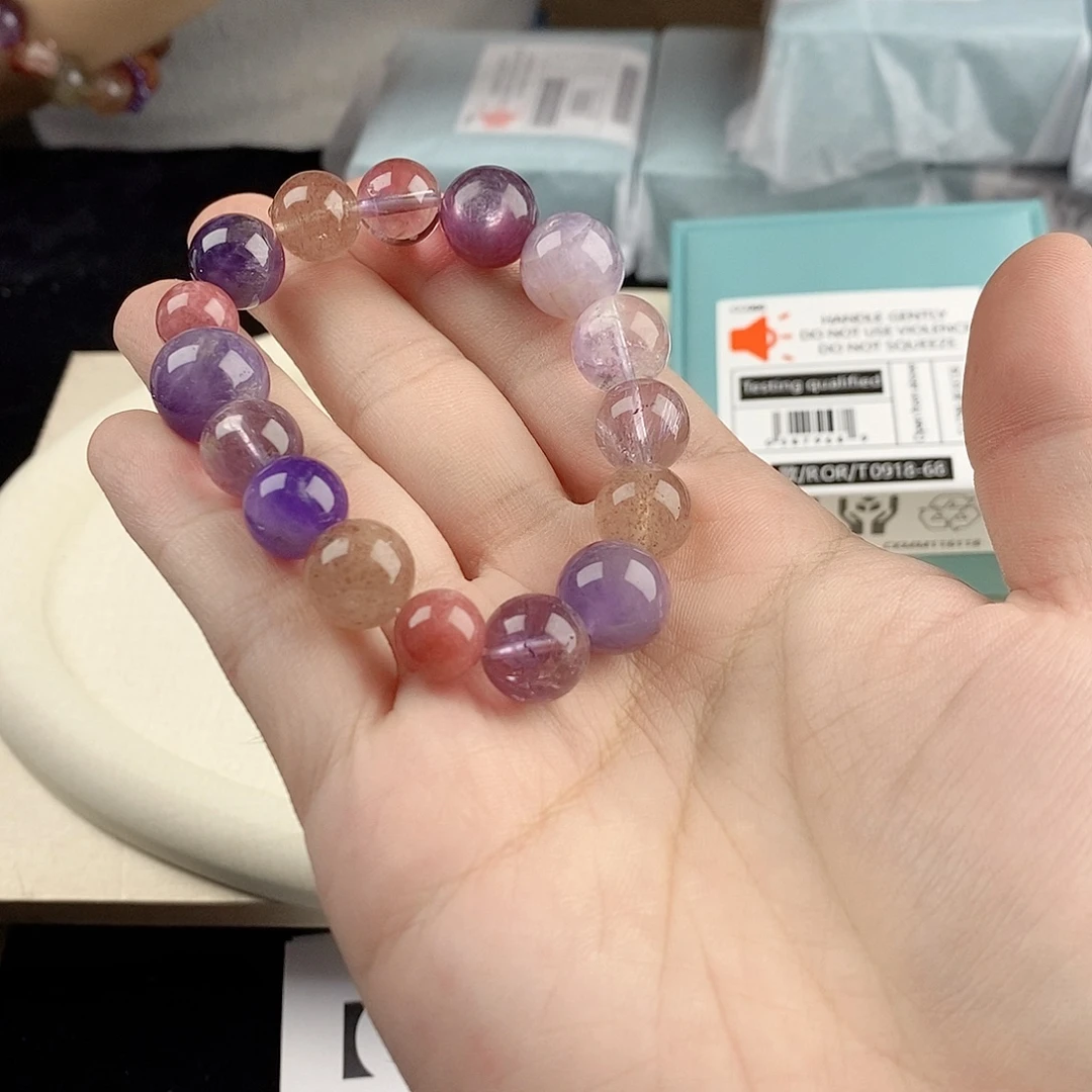 银S925镀金镶嵌手链水晶