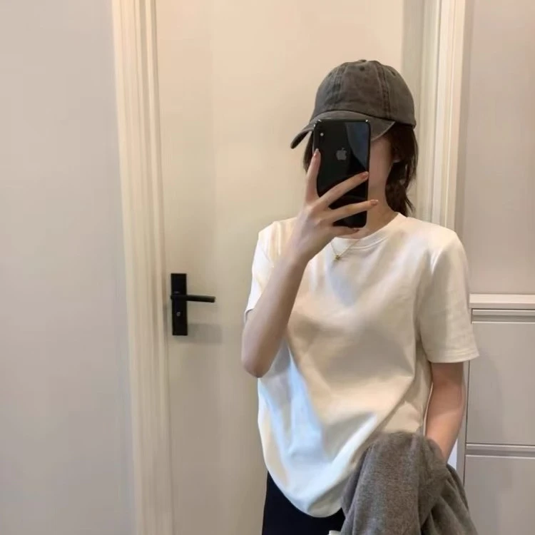 小雏菊花花印花常规短袖T恤