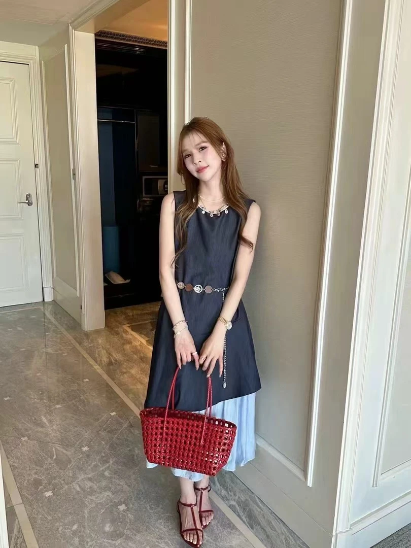 裙长115    8117【澜庭湖】连衣裙