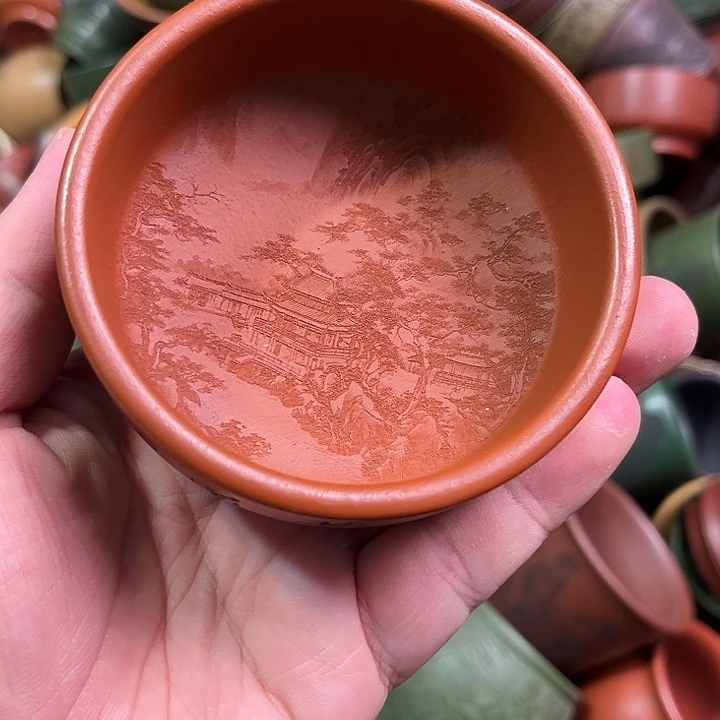 紫砂茶杯全手工紫砂主人杯