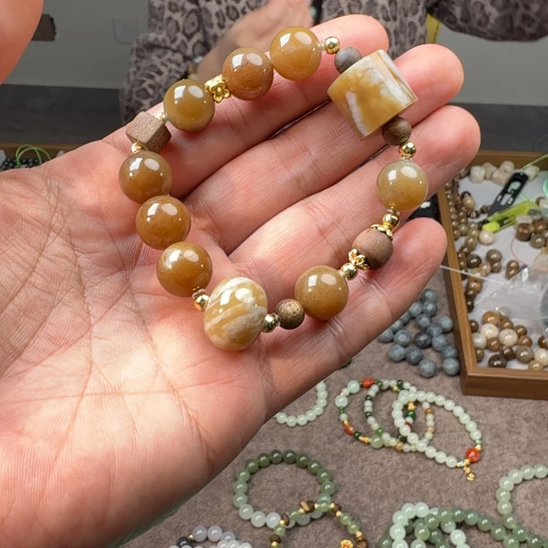 和田玉未镶嵌手链