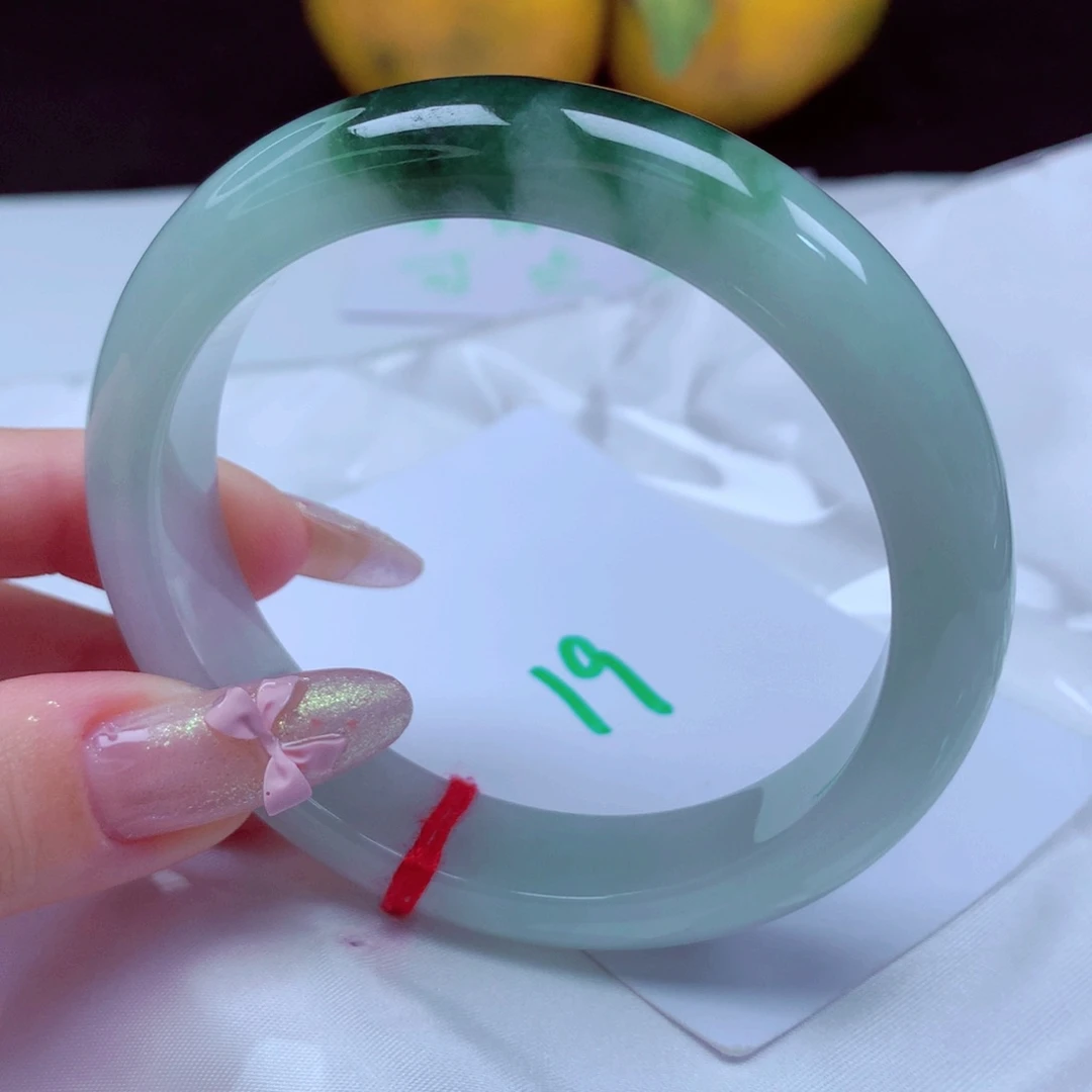 未镶嵌手镯翡翠天然缅甸翡翠A货手镯 19号