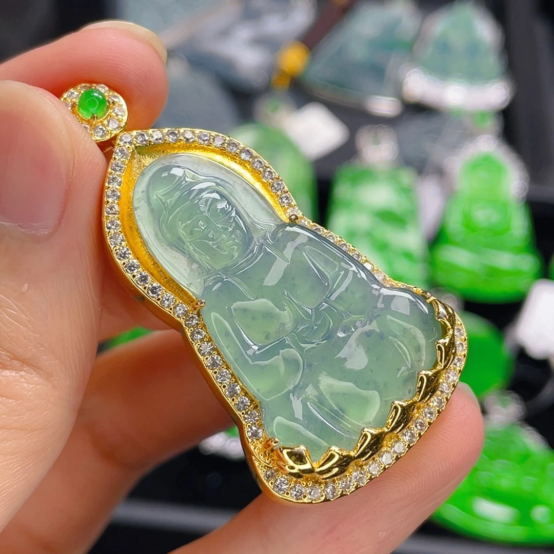 翡翠未镶嵌吊坠(不含链)