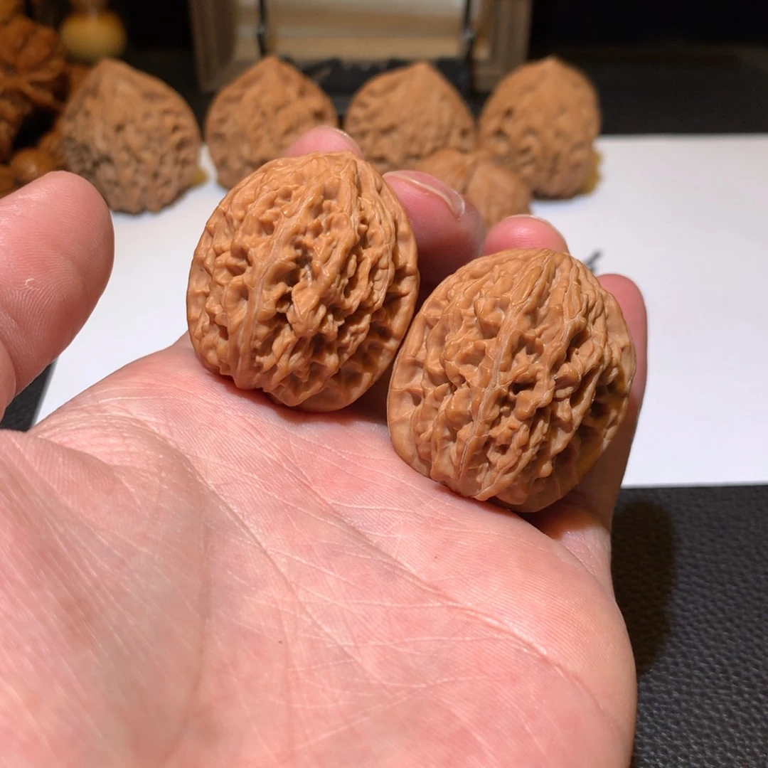 文玩核桃把件饕餮纹33
