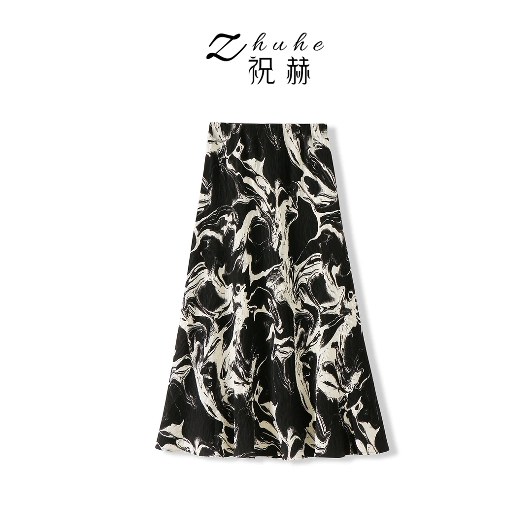 【细说定制】时尚碎花优雅鱼尾半身裙-5XQ82195