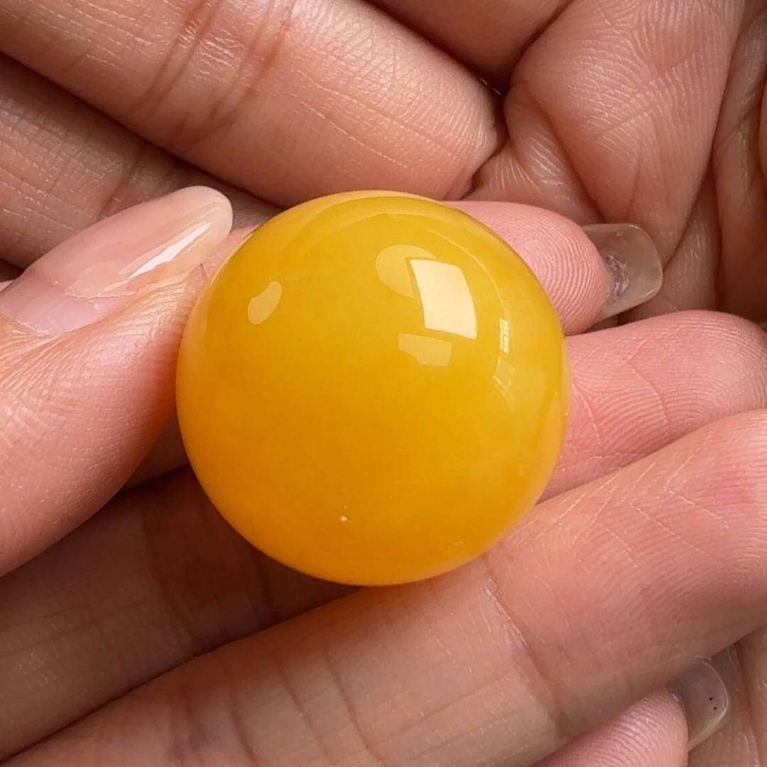 定制蜜蜡18K金镶嵌红*无优化