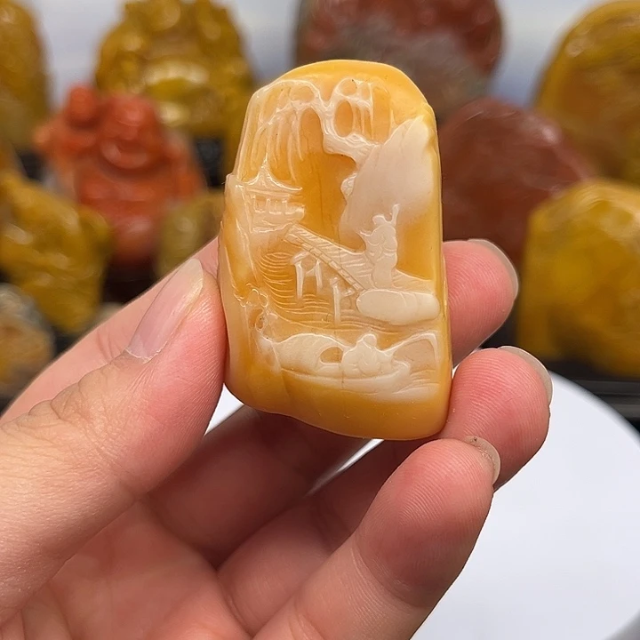 田黄石田黄作品欣赏