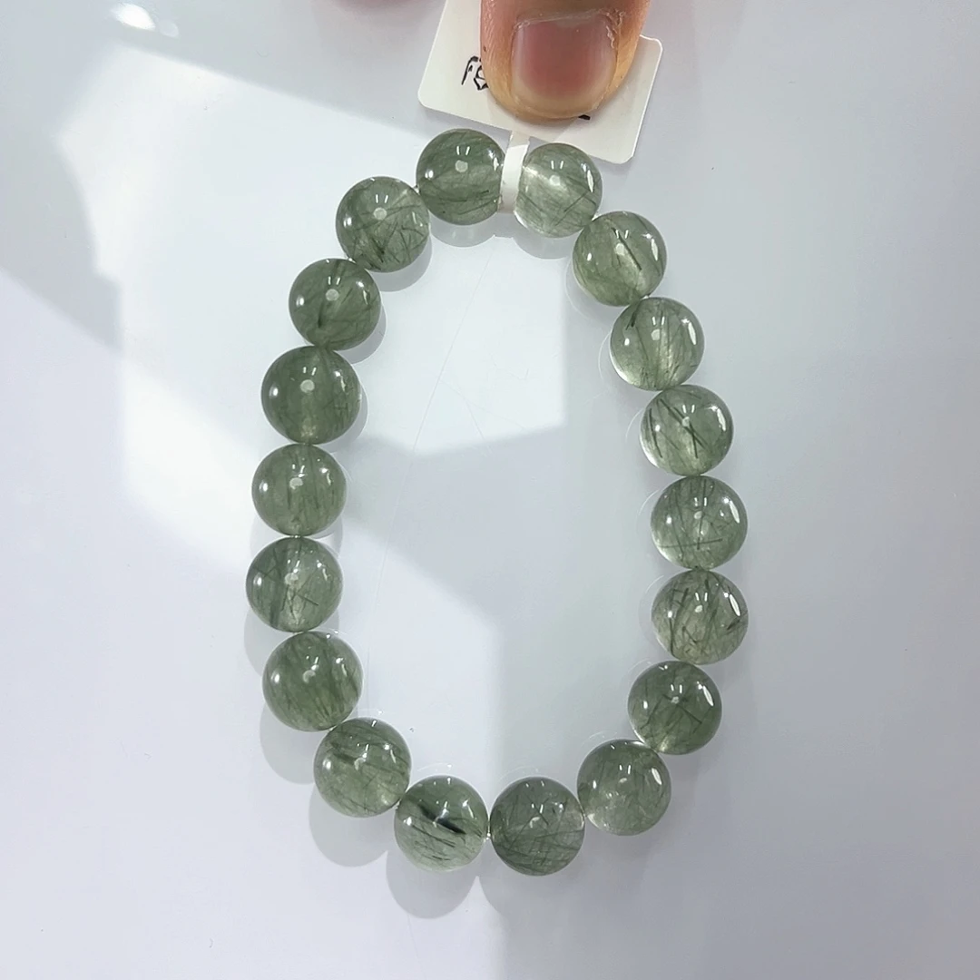 水晶手串未镶嵌绿发晶