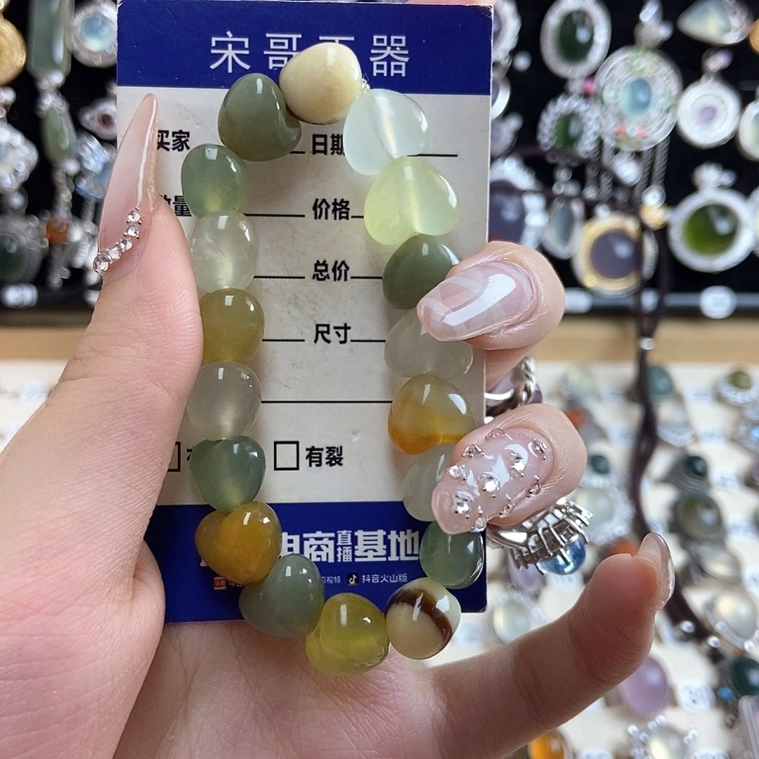 未镶嵌岫玉手串F***H新疆西藏不包邮