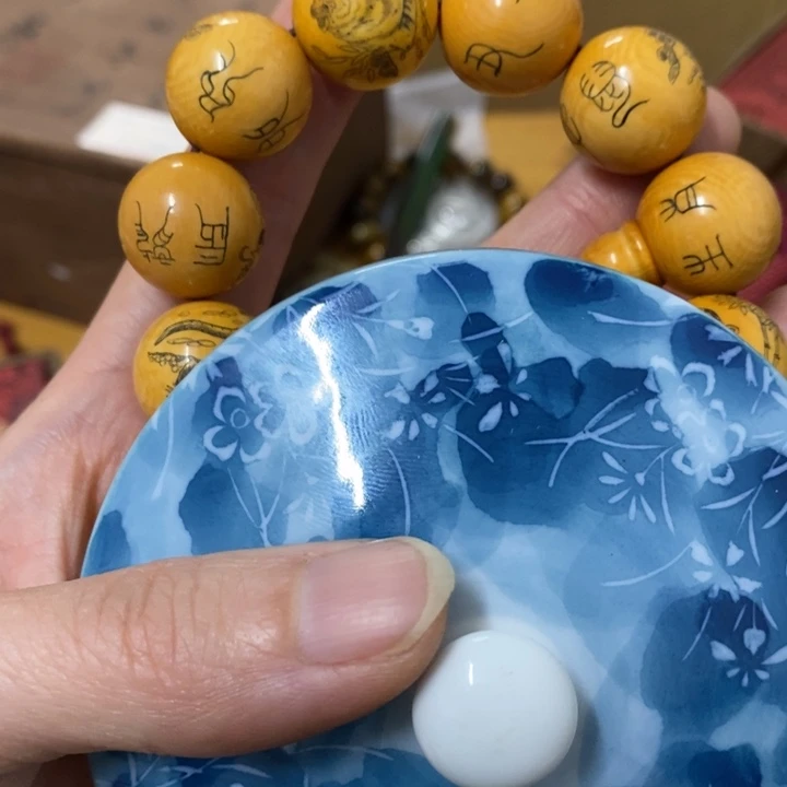 瓷片虎哈中古工艺品树脂