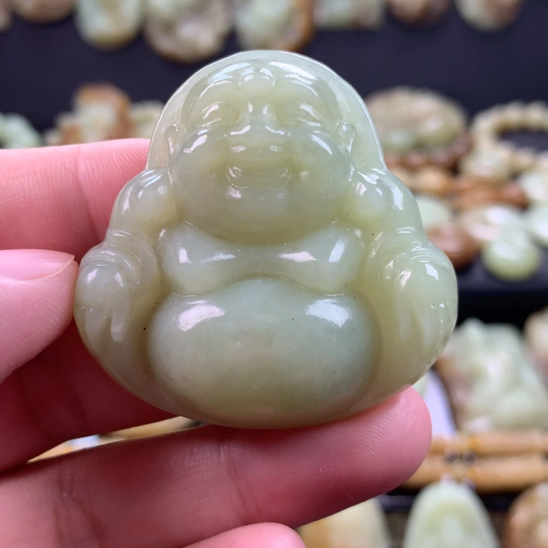 和田玉未镶嵌挂件