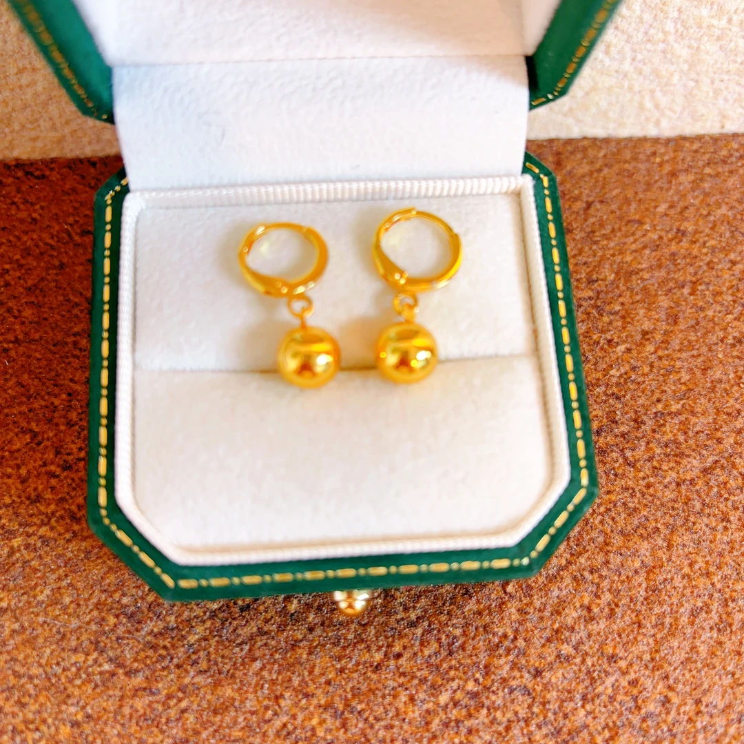 耳饰 经典百搭光面豆豆耳环40212