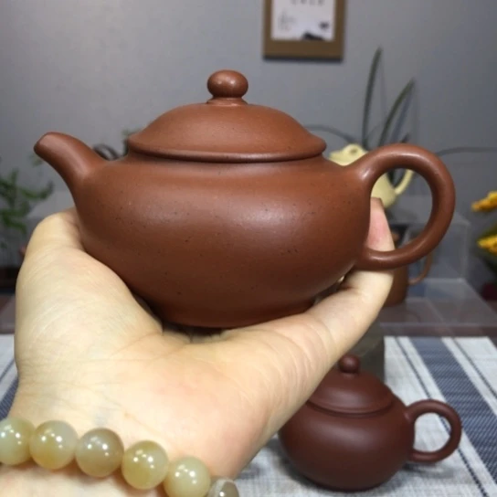 茶壶紫砂老红泥潘180c c