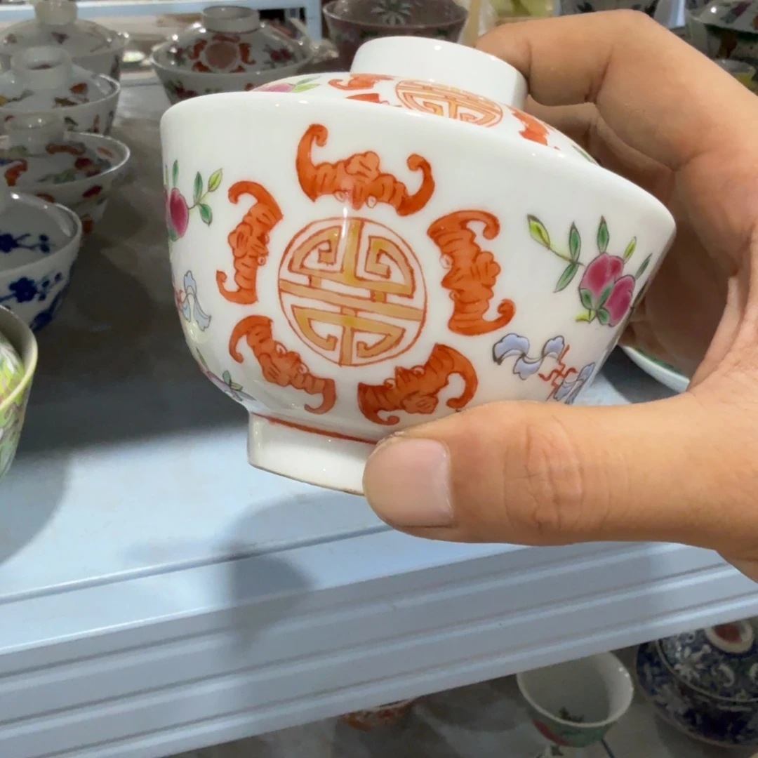 瓷片摆件手绘瓷器全部处理