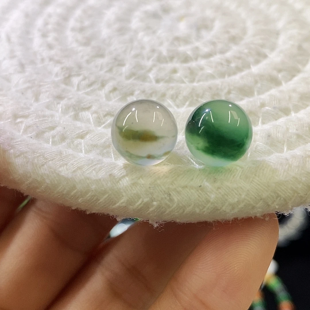 翡翠未镶嵌挂件特色卡10一对