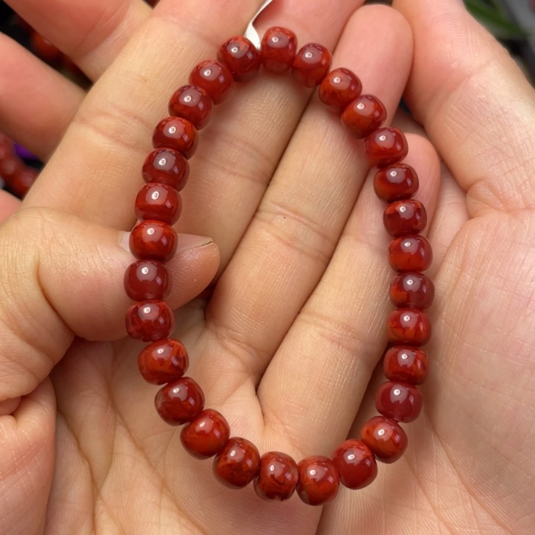 【闪购商品】南红玛瑙原矿手串7未镶嵌