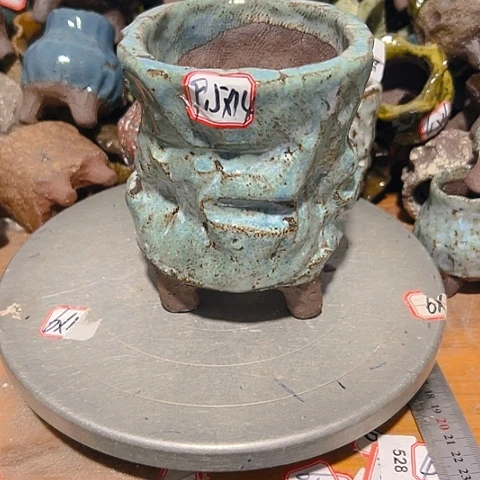 粗陶花盆制作就这样了，