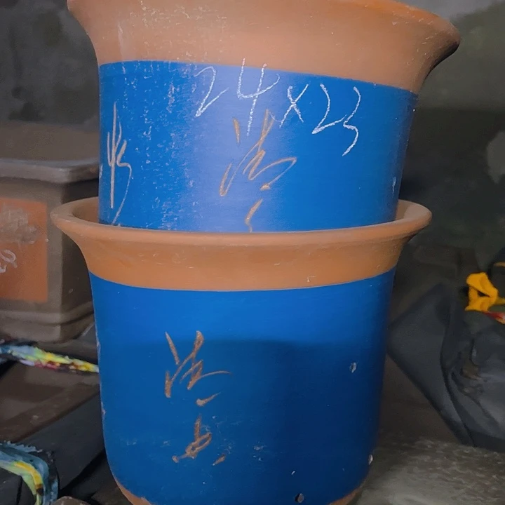紫砂花盆透气大号