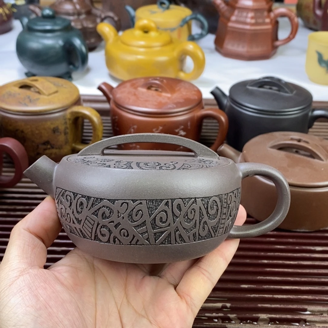 鹅***者茶壶紫砂白定1 孤品处理价