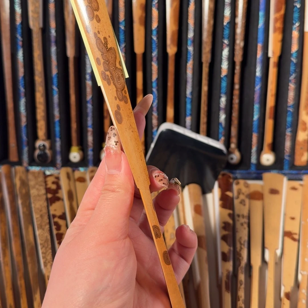 扇子郑**@兵哥扇艺斑竹折扇小明