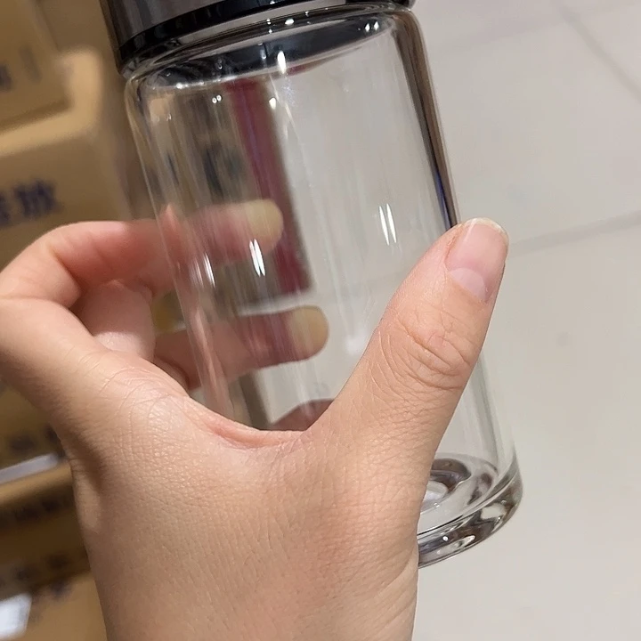 玻璃杯77827782黑色单层烫手微瑕