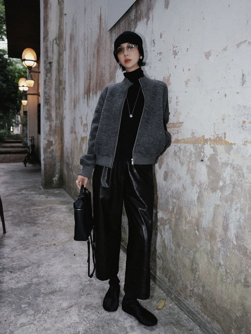 TT设计师【冬日特调】日系高级感复古感绵羊毛圈圈毛外套TT190874