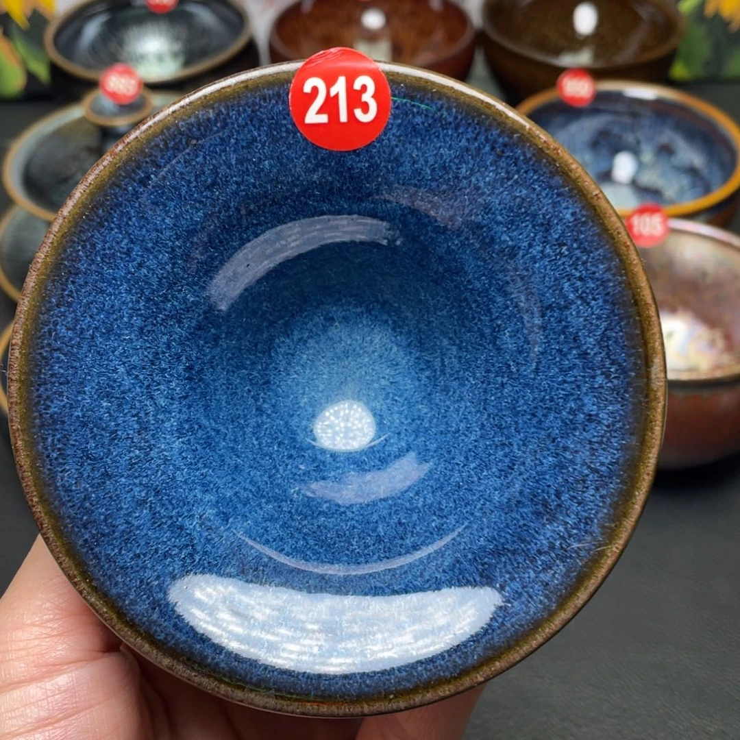 黑***背茶盏213 建窑建盏茶盏