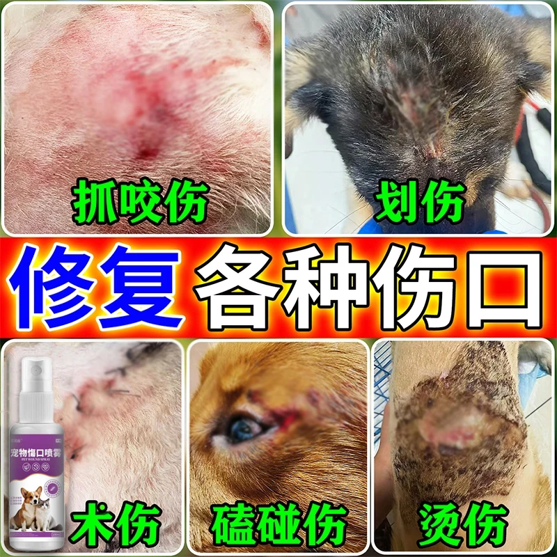 狗狗伤口愈合喷雾剂宠物流脓止血创伤溃烂红肿包扎防感染外伤喷雾