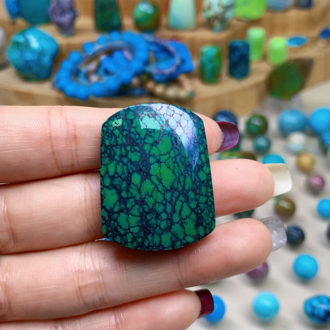 绿松石未镶嵌三彩随行