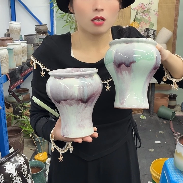12×17 -粗陶花盆有孔-买买买
