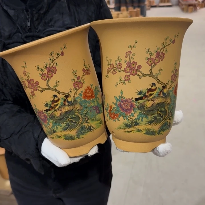 紫砂花盆 包邮包破损