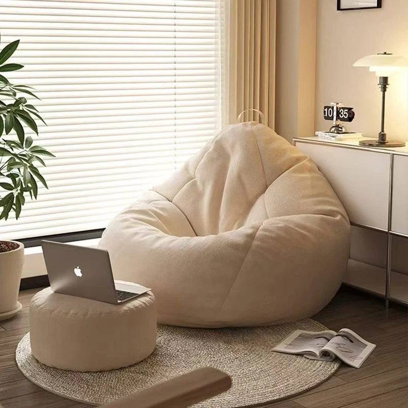 懒人沙发可躺可睡单人豆袋沙发儿童阳台躺卧日式简约躺椅