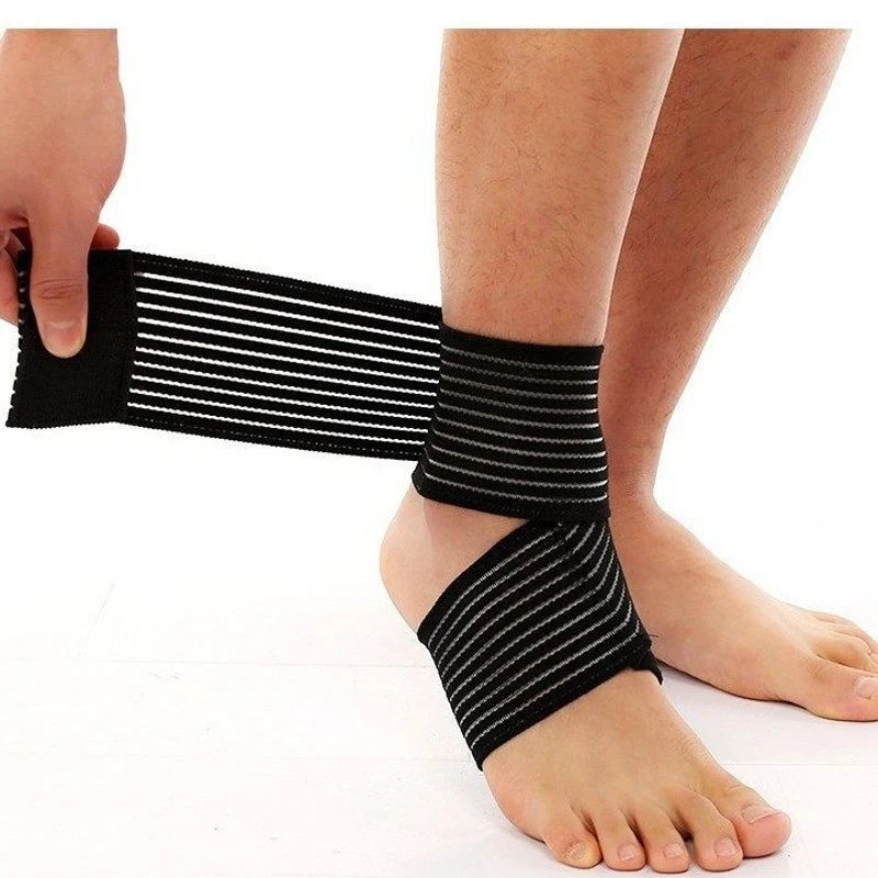 交叉绑带护踝男女通用篮球跑步运动护具弹力踝关节保护套崴脚