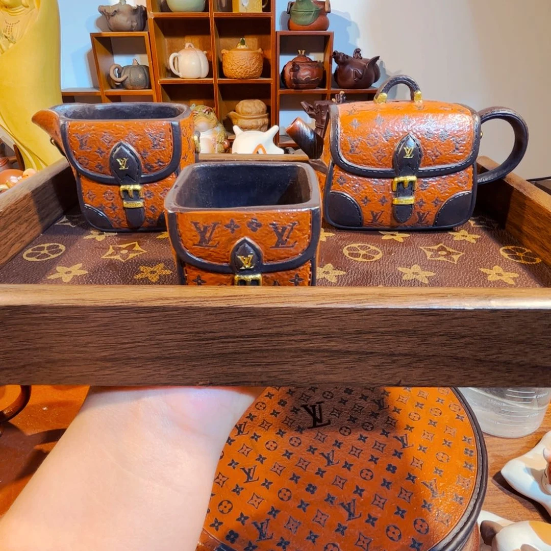 阜***鹏紫砂茶叶盒纯手工制作过程就是