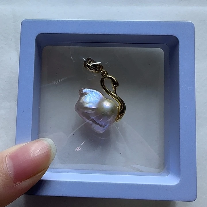 淡水珍珠巴洛克珍珠银S925镶嵌