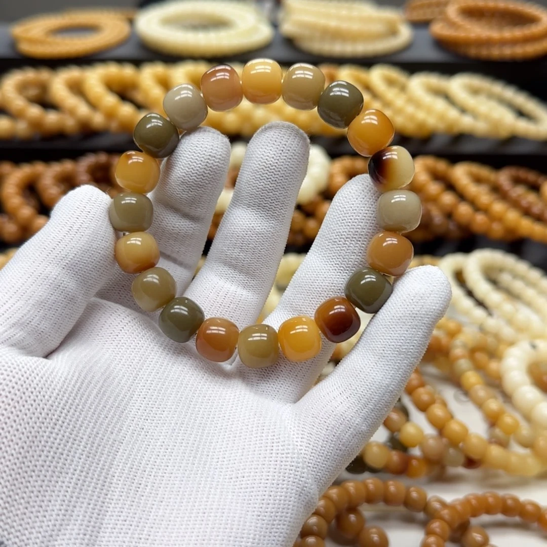 手串菩提根/象牙果11×12 5年 花皮多宝 鬼工