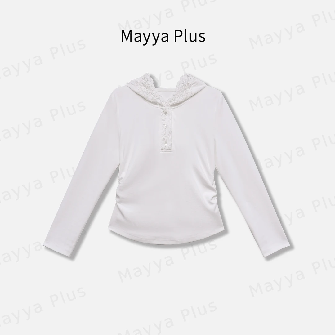 【清欢】Mayya Plus麦芽定制轻奢气质显瘦百搭款针织上衣32518097