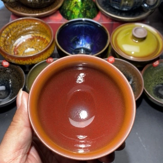 茶盏建盏主人杯茶壶盖碗品茗杯001