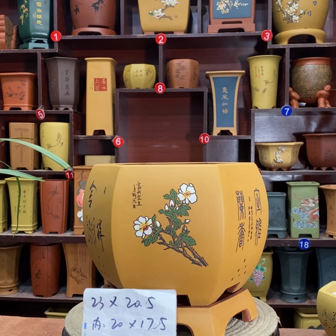 紫砂艺术紫砂花盆