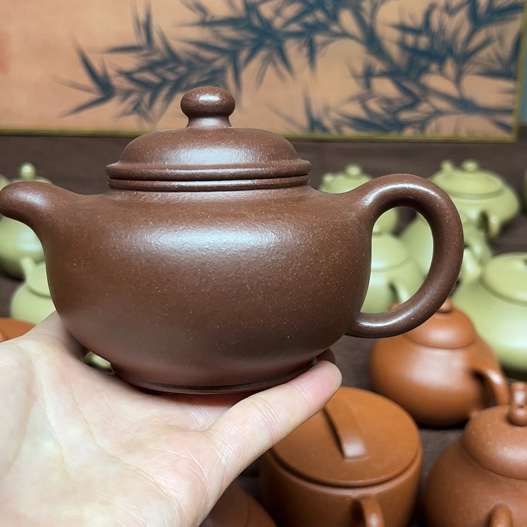 紫泥茶壶掇只280cc
