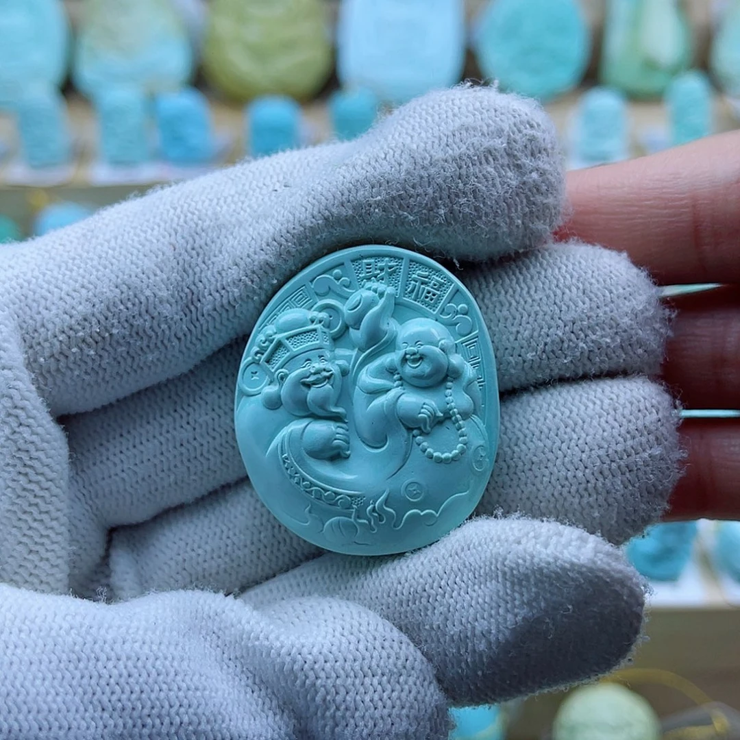 绿松石未镶嵌珠宝奇石