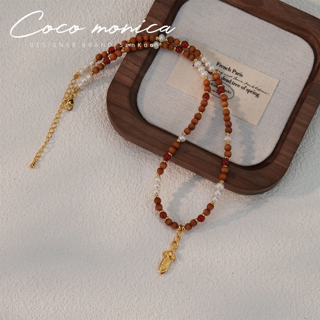 【小霞珠宝】珍珠项链手工编织时尚古风女款   AB785