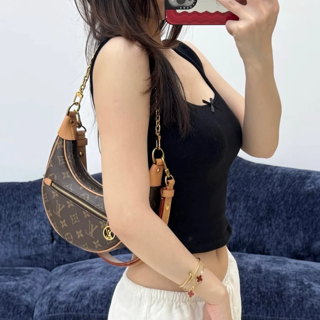 99新 LouisVuitton/路易威登 LV  经典老花豌豆包 手提单肩包04