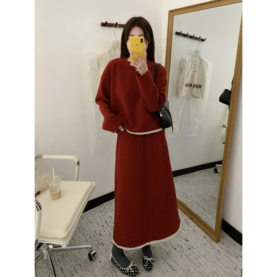 【新年小香风细闪套装】冬日氛围感小香风编织感细闪套装680