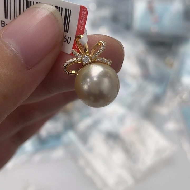 银S925镶嵌颈饰海水珍珠