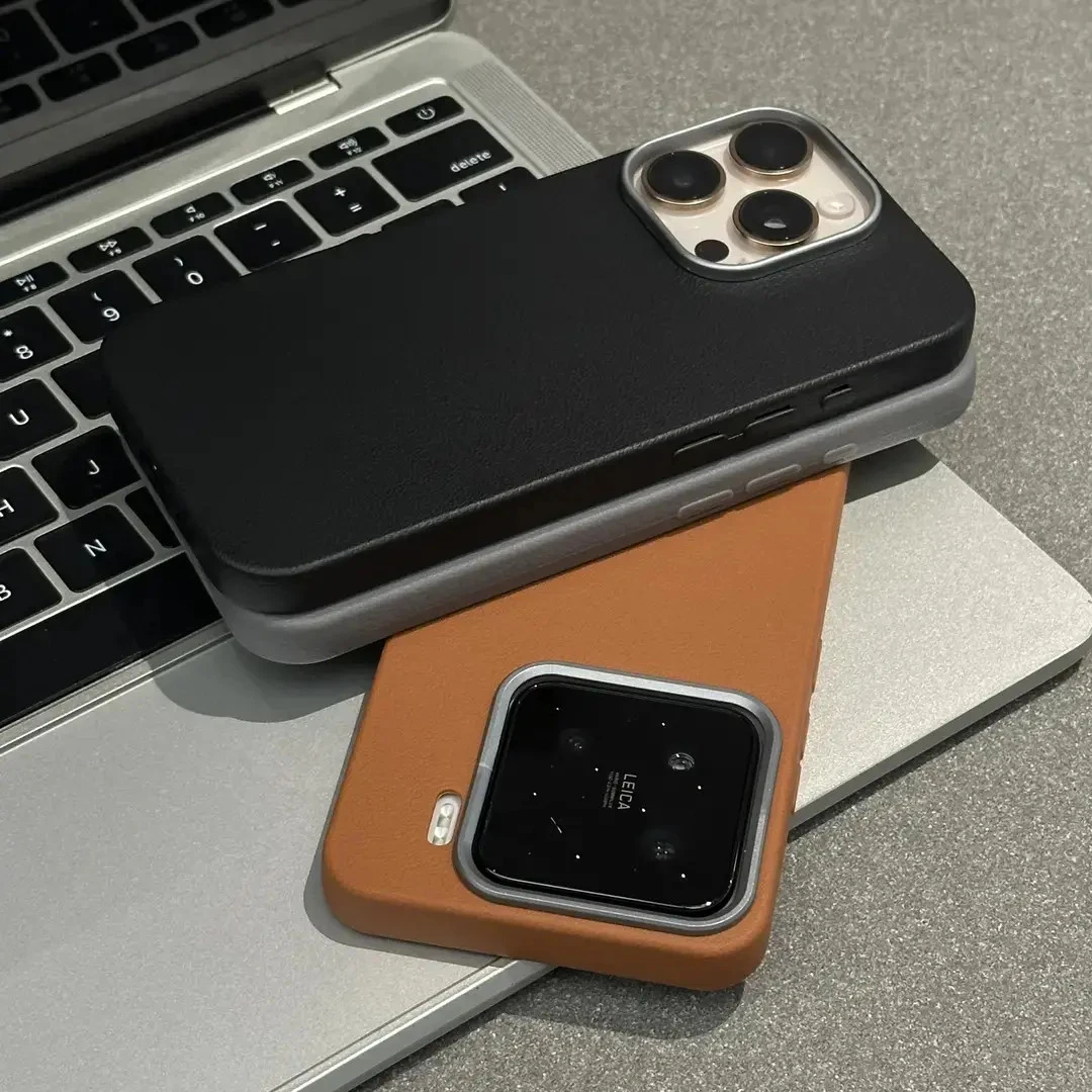 高级皮纹适用iPhone17/16promax手机壳华为oppo小米15vivo苹果13