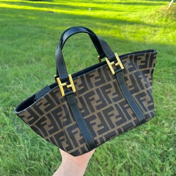 95新 FENDI/芬迪 芬迪老花手提小元宝