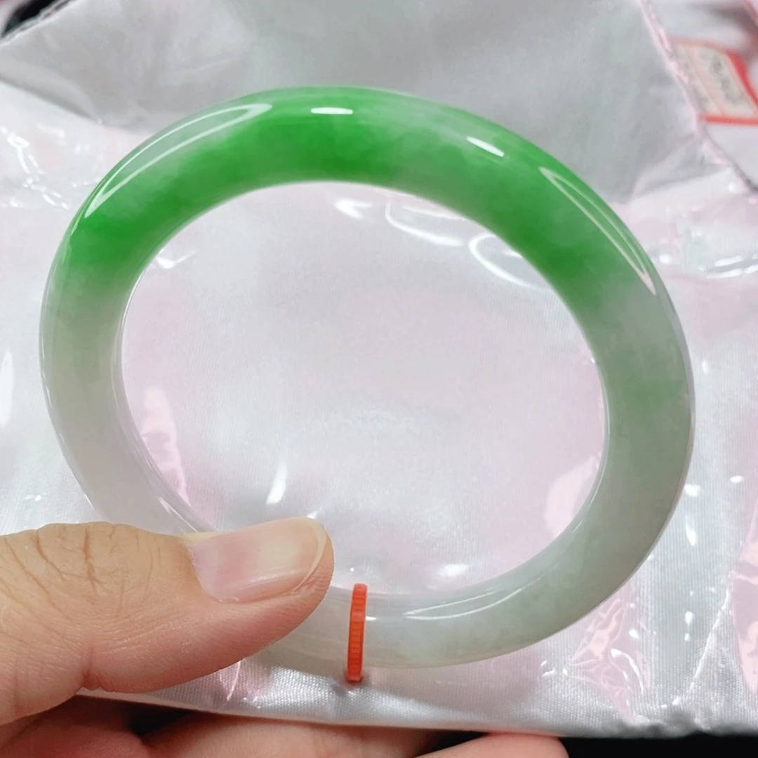 未镶嵌手镯翡翠C****755.6圈口圆条高货毕业